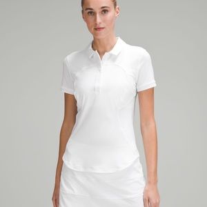 Lululemon Quick Drying Short Sleeve Polo Shirt  White